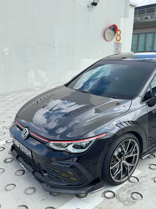 Volkswagen Golf R / GTI / Golf MK8 2022-ON with Aftermarket Parts - Hood Pre-preg Carbon Fiber from Karbel Carbon