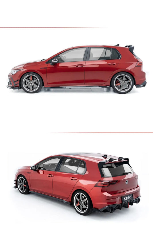 Volkswagen GTI MK8 2022-ON with Aftermarket Parts - V2 Rear Diffuser Pre-preg Carbon Fiber/FRP from Karbel Carbon