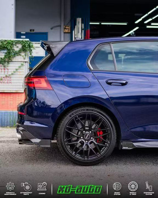 Volkswagen GTI MK8 2022-ON with Aftermarket Parts - Rear Diffuser Pre-preg Carbon Fiber from Karbel Carbon