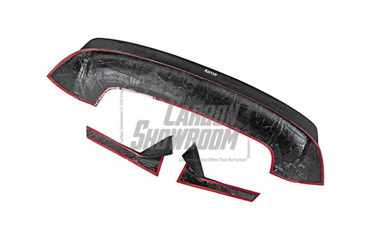 Volkswagen GTI MK8 2022-ON with Aftermarket Parts - Rear Roof Spoiler Pre-preg Carbon Fiber from Karbel Carbon