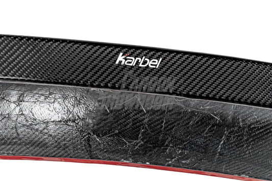 Volkswagen GTI MK8 2022-ON with Aftermarket Parts - Rear Roof Spoiler Pre-preg Carbon Fiber from Karbel Carbon
