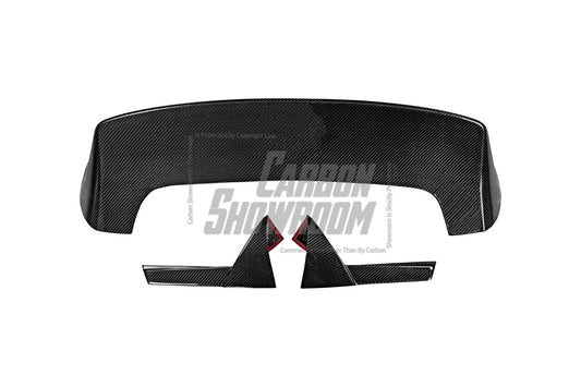 Volkswagen GTI MK8 2022-ON with Aftermarket Parts - Rear Roof Spoiler Pre-preg Carbon Fiber from Karbel Carbon