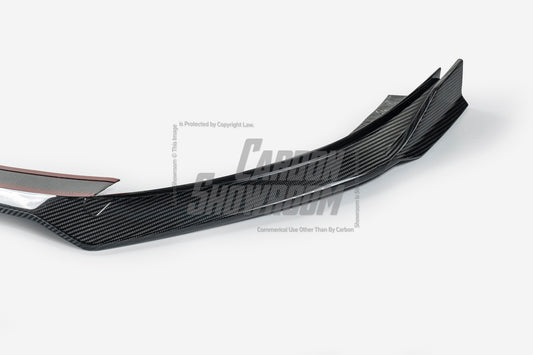 Volkswagen GTI MK8 2022 2023 2024 with Aftermarket Parts - V2 Front Lip Dry Pre-preg Carbon Fiber/FRP from Karbel Carbon
