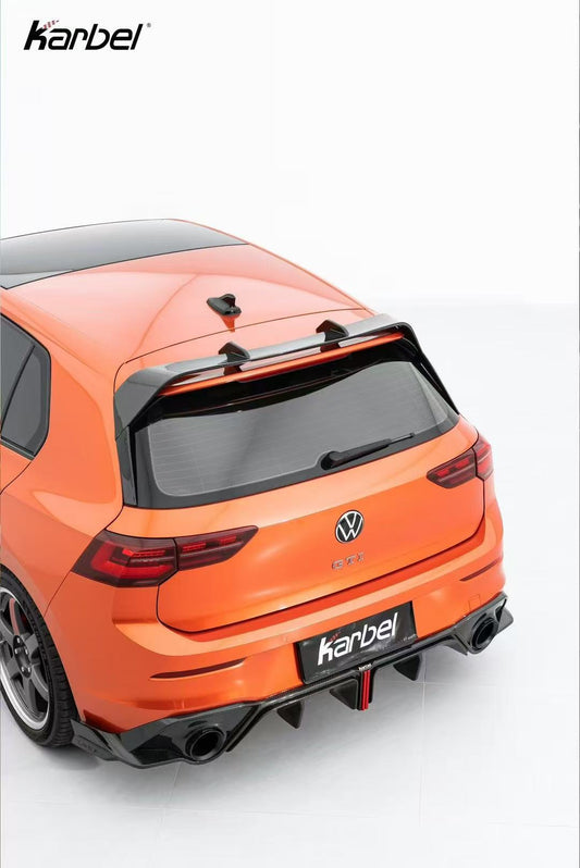 Volkswagen GTI MK8 MK8.5 2022-ON with Aftermarket Parts - Rear Diffuser Pre-preg Carbon Fiber from Karbel Carbon
