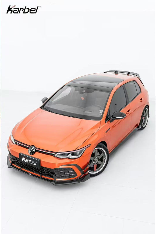 Volkswagen GTI MK8 2022-ON with Aftermarket Parts - Side Skirts Pre-preg Carbon Fiber from Karbel Carbon