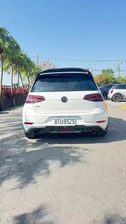 Volkswagen GTI MK7.5 2018 2019 2020 2021 with Aftermarket Parts - Rear Diffuser Pre-preg Carbon Fiber from Karbel Carbon