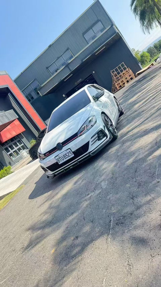 Volkswagen Golf R / GTI MK7.5 2018 2019 2020 2021 with Aftermarket Parts - Upper Valences Pre-preg Carbon Fiber from Karbel Carbon