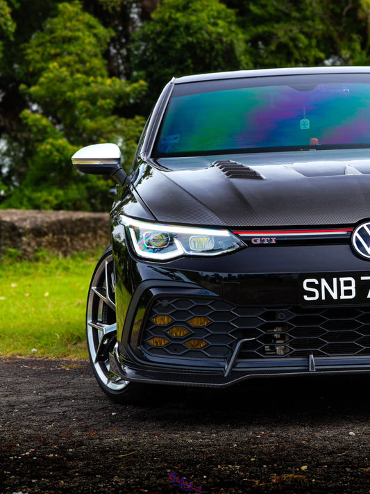 Volkswagen Golf R / GTI / Golf MK8 2022-ON with Aftermarket Parts - Hood Pre-preg Carbon Fiber from Karbel Carbon