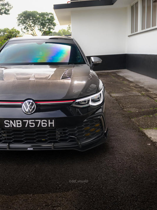 Volkswagen Golf R / GTI / Golf MK8 2022-ON with Aftermarket Parts - Hood Pre-preg Carbon Fiber from Karbel Carbon