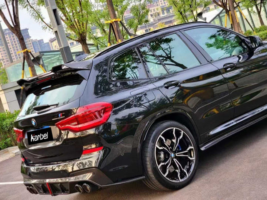 BMW X3 G01 Pre-LCI 2019 2020 2021 & X3M X3MC F97 Pre-LCI 2019 2020 2021 with Aftermarket Parts - Rear Diffuser & Canards Pre-preg Carbon Fiber from Karbel Carbon