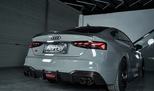 Karbel Carbon V1 Rear Lip Spoiler for Audi RS5 S5 A5 B9 B9.5 2017-Early 2025 Sedan Sportback Dry Pre-preg Carbon Fiber