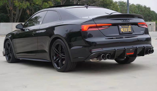 Karbel Dry Carbon Fiber Rear Spoiler Ver.1 For Audi Audi RS5 & S5 A5 S-Line & A5 B9 B9.5 2017-Early 2025 4 Door Sedan