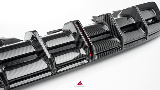 Lamborghini Huracan EVO AWD RWD 2020 2021 2022 2023 with Aftermarket Parts - Rear Diffuser & Canards Dry Pre-preg Carbon Fiber from ArmorExtend