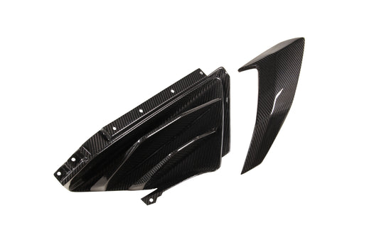 Lamborghini Huracan EVO Tecnica 2019 2020 2021 2022 2023 2024 with Aftermarket Parts - Lower Side Intake Vents Dry Pre-preg Carbon Fiber from Ventus Veloce