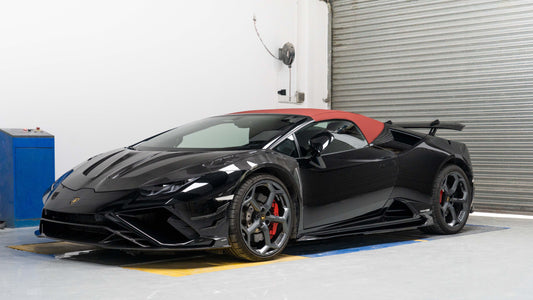 Lamborghini Huracan LP580 LP610 Evo RWD AWD Tecnica Performante 2015 2016 2017 2018 2019 2020 2021 2022 2023 2024 with Aftermarket Parts - Side Skirts Dry Pre-preg Carbon Fiber from Ventus Veloce