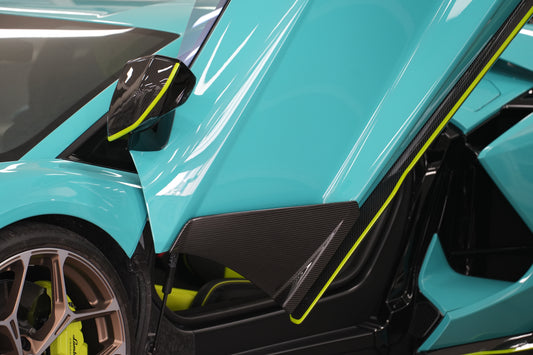 Lamborghini Revuelto 2024-ON with Aftermarket Parts - OEM Style Replacement Mirror Caps Dry Pre-preg Carbon Fiber from Aero Republic