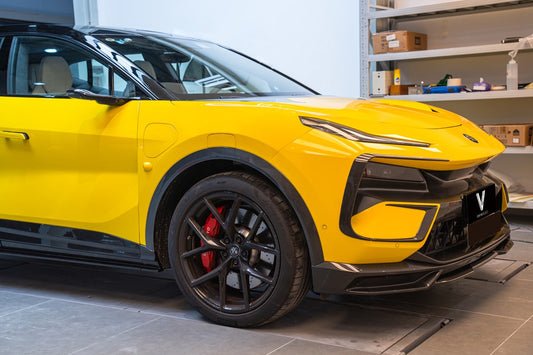 Lotus Eletre 2023 2024 with Aftermarket Parts - PK Style Front Lip Pre-preg Carbon Fiber from Ventus Veloce