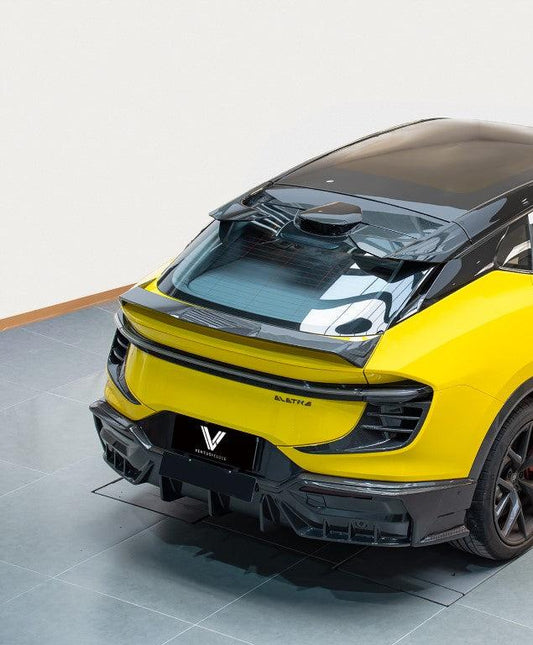 Lotus Eletre 2023 2024 with Aftermarket Parts - PK Style Rear Diffuser Pre-preg Carbon Fiber from Ventus Veloce