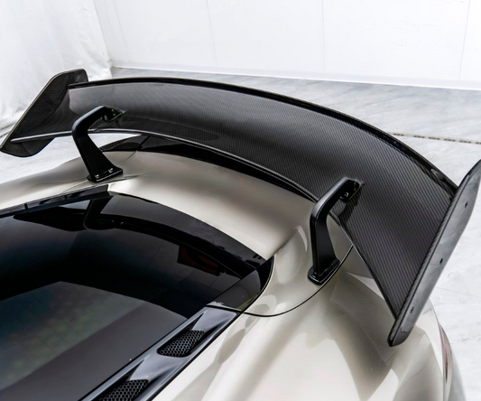 Lotus Emira 3.6 V6 2.0 Four-cylinder 2022-ON with Aftermarket Parts - V3 Rear Spoiler Dry Pre-preg Carbon Fiber / FRP