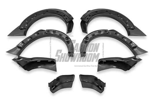 MINI Cooper JCW (John Cooper Works) S Base F56 LCI 2022-ON with Aftermarket Parts - Widebody Front Canards , Wheel Arches, and Rear Canards Carbon Fiber/FRP from Geex Village