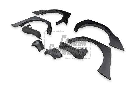 MINI Cooper JCW (John Cooper Works) S Base F56 LCI 2022-ON with Aftermarket Parts - Widebody Front Canards , Wheel Arches, and Rear Canards Carbon Fiber/FRP from Geex Village