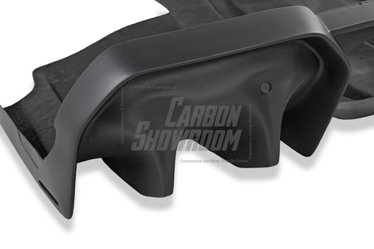 MINI Cooper JCW (John Cooper Works) S Base F56 2019 2020 2021 First LCI with Aftermarket Parts - Rear Diffuser & Rear Diffuser Side Extension Carbon Fiber/FRP from Geex Village