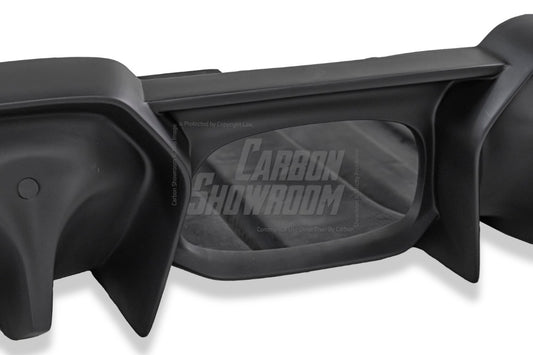 MINI Cooper JCW (John Cooper Works) S Base F56 2019 2020 2021 First LCI with Aftermarket Parts - Rear Diffuser & Rear Diffuser Side Extension Carbon Fiber/FRP from Geex Village