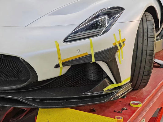 Maserati MC20 2022-ON with Aftermarket Parts - Front Lip Dry Pre-preg Carbon Fiber from Ventus Veloce