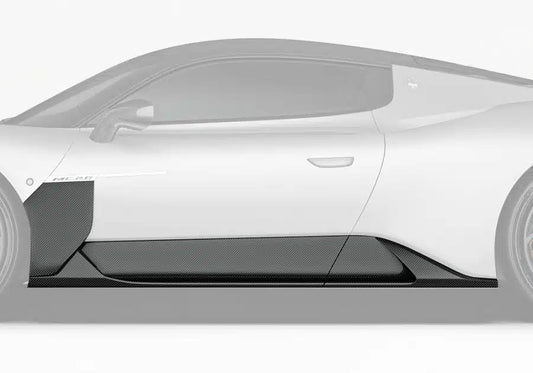 Maserati MC20 2022-ON with Aftermarket Parts - OEM Replacement Style Side Skirts Dry Pre-preg Carbon Fiber from Aero Republic