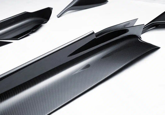 Maserati MC20 2022-ON with Aftermarket Parts - OEM Replacement Style Side Skirts Dry Pre-preg Carbon Fiber from Aero Republic