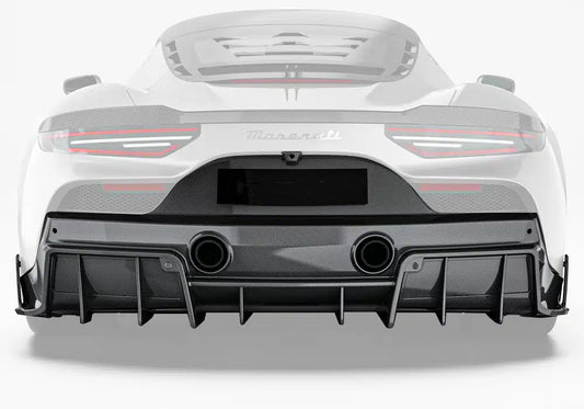 Maserati MC20 2022-ON with Aftermarket Parts - Rear Diffuser Dry Pre-preg Carbon Fiber from Ventus Veloce
