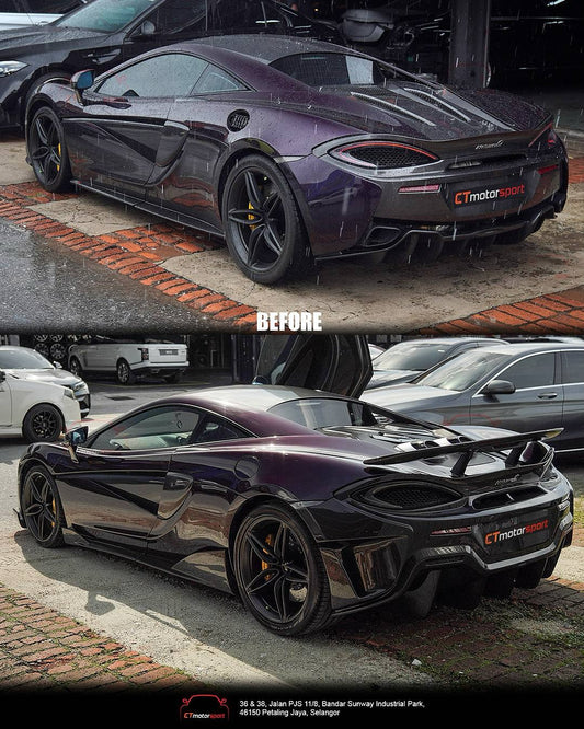 Aero Republic McLaren 540C 570S 570GT Carbon Fiber MSO Diffuser Upgrade to 600LT conversion kit - Performance SpeedShop