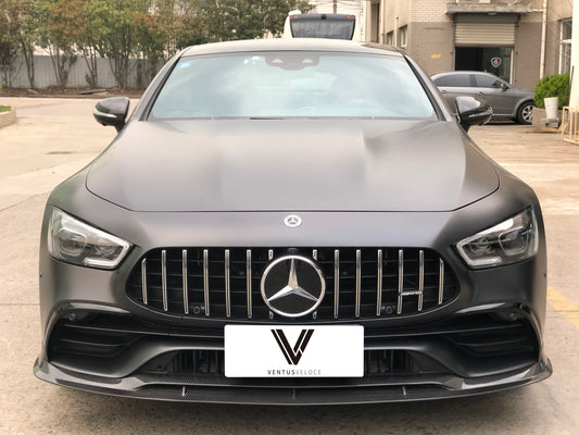 Mercedes-Benz AMG GT 4 Door GT53 GT50 GT43 X290 2019 2020 2021 2022 2023 2024 with Aftermarket Parts - Front Lip Dry Pre-preg Carbon Fiber from Ventus Veloce