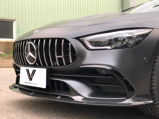 Mercedes-Benz AMG GT 4 Door GT53 GT50 GT43 X290 2019 2020 2021 2022 2023 2024 with Aftermarket Parts - Front Lip Dry Pre-preg Carbon Fiber from Ventus Veloce