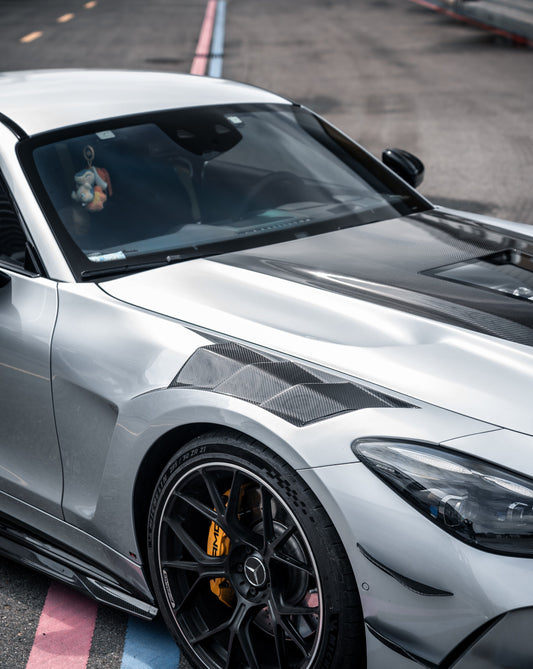Mercedes Benz AMG GT63 SE Performance/Pro/Base GT55 GT43 C192 2025-ON with Aftermarket Parts - ART Front Fenders Dry Pre-preg Carbon Fiber from ArmorExtend