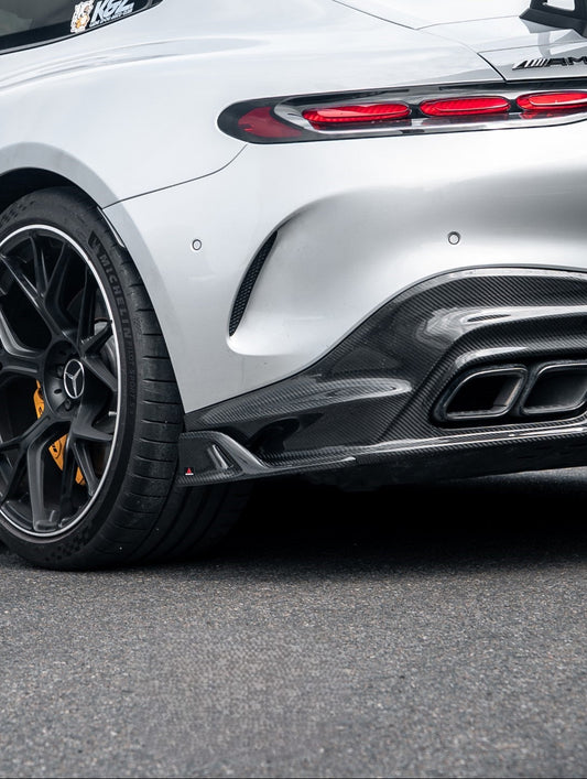 Mercedes Benz AMG GT63 SE Performance/Pro/Base GT55 C192 2025-ON with Aftermarket Parts - ART Rear Canards Dry Pre-preg Carbon Fiber from ArmorExtend