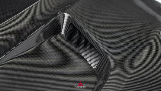Mercedes Benz C-Class AMG C63 C43 C300 W206 S206 2021-ON with Aftermarket Parts - ART Hood Bonnet Double-sided Pre-preg Carbon Fiber from ArmorExtend