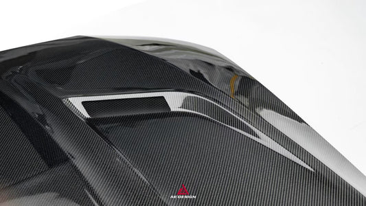 Mercedes Benz C-Class AMG C63 C43 C300 W206 S206 2021-ON with Aftermarket Parts - ART Hood Bonnet Double-sided Pre-preg Carbon Fiber from ArmorExtend