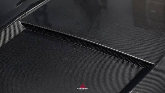 Mercedes Benz C-Class AMG C63 C43 C300 W206 S206 2021-ON with Aftermarket Parts - ART Hood Bonnet Double-sided Pre-preg Carbon Fiber from ArmorExtend