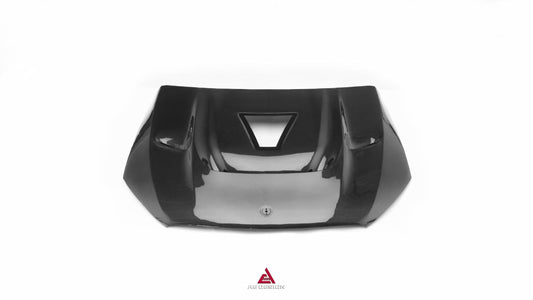 Mercedes Benz GLC-Class AMG GLC63 / 43 / 300 / 250 / 200 W253 X253 C253 (Fits Both Pre-Facelift & Facelift) 2016-2023 with Aftermarket Parts - ART Vented Transparent Glass Style Hood Bonnet Dry Pre-preg Carbon Fiber from ArmorExtend