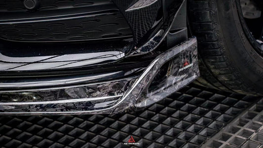 Mercedes Benz GLC43 AMG & GLC300 (with sport-package bumper, does not fit base model) W253 GLC & GLC Coupe 2020 2021 2022 2023 with Aftermarket Parts - AE Style Rear Diffuser & Canards Carbon Fiber from ArmorExtend