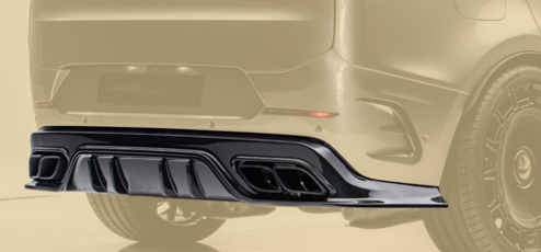 Aero Republic Msry Style Rear Bumper Diffuser Without Light for Land Rover Range Rover Sport SV L461 2024-ON Dry Pre-preg Carbon Fiber