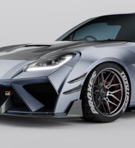 Subaru BRZ ZD8 & Toyota GR86 ZN8 2022-ON with Aftermarket Parts - PROJECT WIDEBODY Front Bumper Canards Carbon Fiber / FRP from CMST Tuning