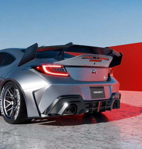 Subaru BRZ ZD8 2022-ON & Toyota GR86 ZN8 2022-ON with Aftermarket Parts - PROJECT WIDEBODY Rear Diffuser Carbon Fiber / FRP from CMST Tuning