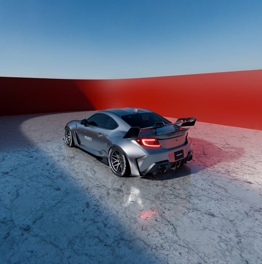 Subaru BRZ ZD8 2022-ON & Toyota GR86 ZN8 2022-ON with Aftermarket Parts - PROJECT WIDEBODY Rear Diffuser Carbon Fiber / FRP from CMST Tuning