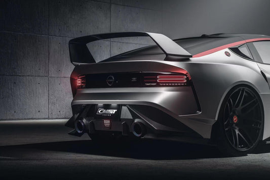 Nissan Z 400Z RZ34 Fairlady 2022-ON with Aftermarket Parts - Rear Flares and Fuel Door Carbon Fiber / FRP from PROJECT WIDEBODY