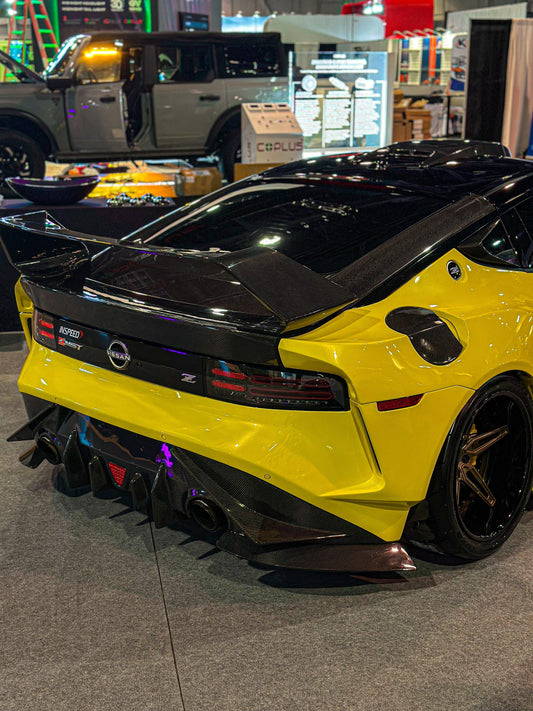 Nissan Z 400Z RZ34 Fairlady 2022-ON with Aftermarket Parts - Rear Spoiler Wing Carbon Fiber / FRP from PROJECT WIDEBODY