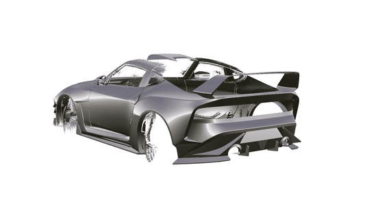 Nissan Z 400Z RZ34 Fairlady 2022-ON with Aftermarket Parts - Rear Flares and Fuel Door Carbon Fiber / FRP from PROJECT WIDEBODY