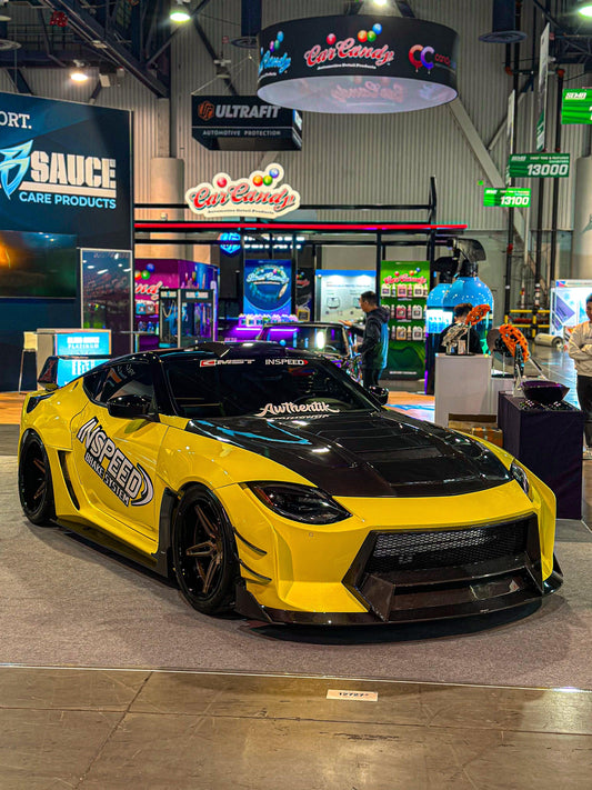 Nissan Z 400Z RZ34 Fairlady 2022-ON with Aftermarket Parts - Rear Flares and Fuel Door Carbon Fiber / FRP from PROJECT WIDEBODY