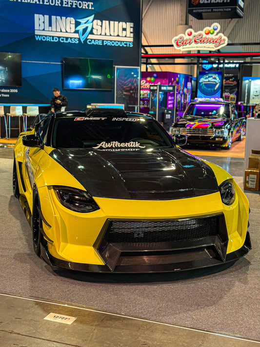 Nissan Z 400Z RZ34 Fairlady 2022-ON with Aftermarket Parts - Front Bumper & Lip Carbon Fiber / FRP from PROJECT WIDEBODY